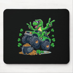 Happy St Pat-rex Day St Patricks Day Dinosaur Mons Mouse Mat