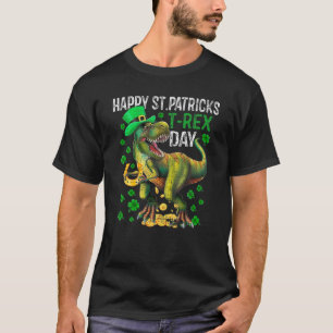 Happy St Pat-Rex Dinosaur Saint Patrick's Day Boys T-Shirt