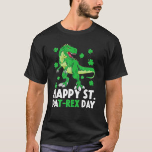 Happy St Pat Rex Dinosaur Saint Patrick's Day For T-Shirt