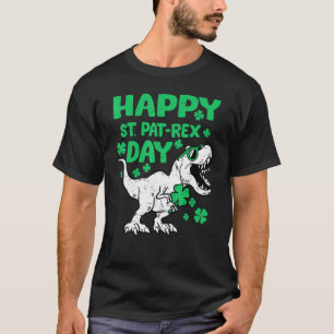 Happy St PaT Rex Dinosaur Saint Patrick's Day Todd T-Shirt