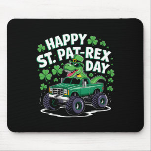 Happy St Pat-rex Patricks Day Dinosaur Monster Tru Mouse Mat