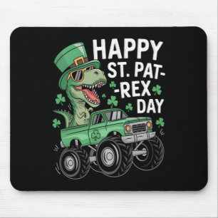 Happy St Pat-rex Patricks Day Dinosaur Monster Tru Mouse Mat