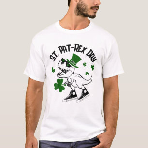 Happy St Pat Rex Saint Patrick's Day Dinosaur Boys T-Shirt