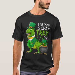 Happy St Pat Rex Saint Patrick's Day Dinosaur Boys T-Shirt