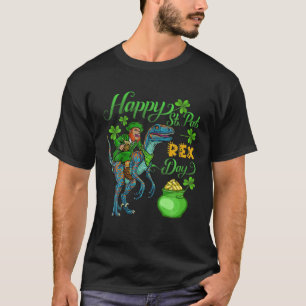 Happy St Pat Rex Saint Patrick's Day Dinosaur Gift T-Shirt