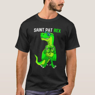 Happy St Pat T-Rex Saint Patrick's Day Funny Dinos T-Shirt