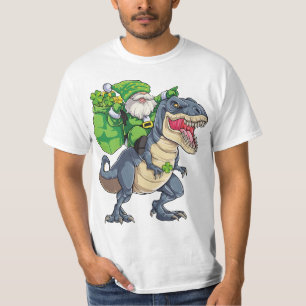 Happy St Pat T Rex Saint Patrick's Day Leprechaun  T-Shirt