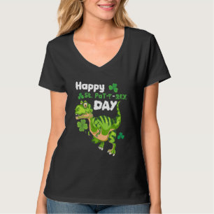 Happy St Pat T Rex's Day 2022 Cute Saurus T-Shirt