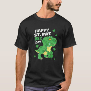 Happy St. Pat Trex Day Baby Dinosaur St. Patrick's T-Shirt