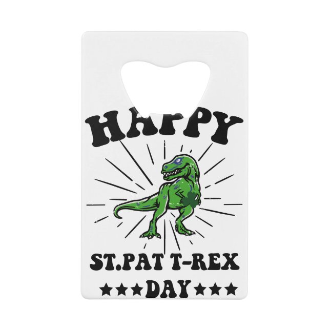 Happy St Pat Trex Day Dino St Patricks Day (Front)