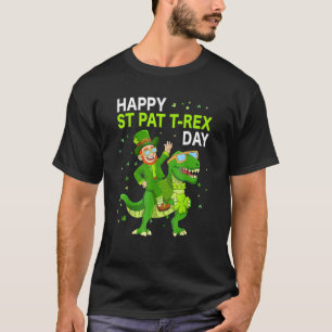 Happy St Pat Trex Day Dino St Patricks Day Toddler T-Shirt