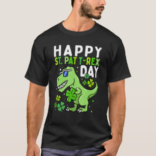Happy St Pat Trex Day Dino St Patricks Day Toddler T-Shirt