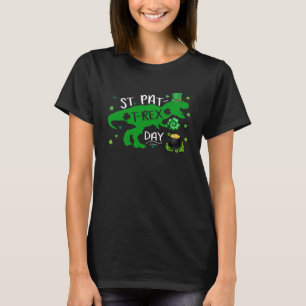 Happy St Pat Trex Day Dino St Patricks Day Toddler T-Shirt
