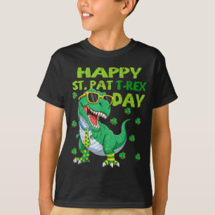 Happy st pat trex day dino st patricks day toddler T-Shirt
