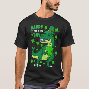 Happy St Pat Trex Day Dino St Patricks Day Toddler T-Shirt