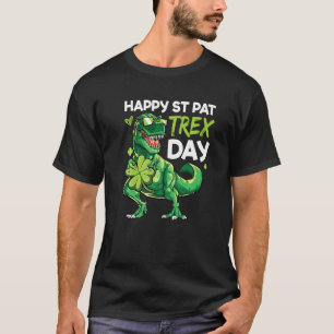 Happy St Pat Trex Day Dino St Patricks Day Toddler T-Shirt