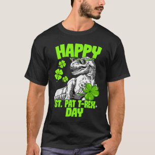 Happy St Pat Trex Day Dino St Patricks Day Toddler T-Shirt