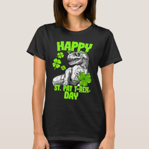Happy St Pat Trex Day Dino St Patricks Day Toddler T-Shirt