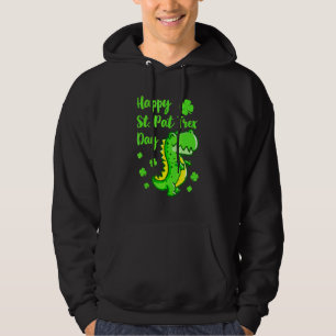 Happy St Pat Trex Day Dinosaur  St Patrick's Day K Hoodie