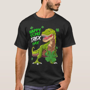 Happy St. Pat Trex Day Dinosaur St. Patrick's Day T-Shirt