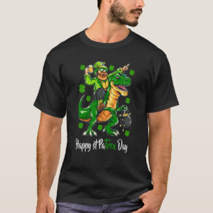 Happy St Pat Trex Day Dinosaur St Patricks Day Tod T-Shirt