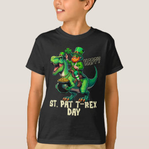 Happy St. Pat Trex Day Dinosaur Toddler Boys St Pa T-Shirt