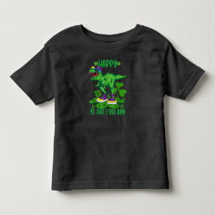 Happy St Pat Trex Day Dinosaur Toddler St Patricks T-Shirt
