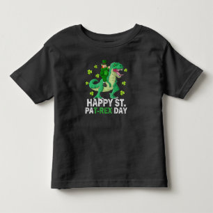 Happy St Pat Trex Day Dinosaur Toddler St Patricks T-Shirt