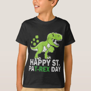 Happy St Pat Trex Day Dinosaur Toddler St Patricks T-Shirt