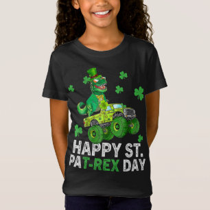 Happy St Pat Trex Day Dinosaur Toddler St Patricks T-Shirt