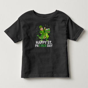 Happy St Pat Trex Day Dinosaur Toddler St Patricks T-Shirt
