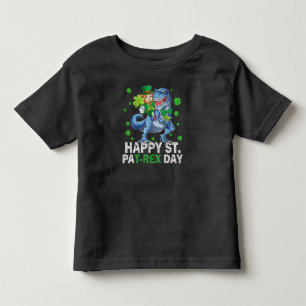 Happy St Pat Trex Day Dinosaur Toddler St Patricks T-Shirt