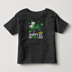 Happy St Pat Trex Day Dinosaur Toddler St Patricks T-Shirt