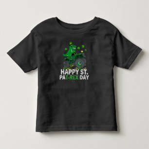 Happy St Pat Trex Day Dinosaur Toddler St Patricks T-Shirt