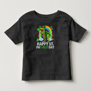 Happy St Pat Trex Day Dinosaur Toddler St Patricks T-Shirt