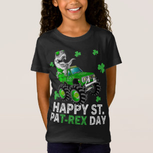 Happy St Pat Trex Day Dinosaur Toddler St Patricks T-Shirt