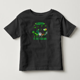 Happy St Pat Trex Day Dinosaur Toddler St Patricks T-Shirt