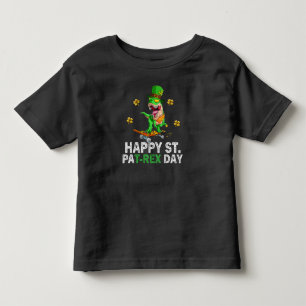 Happy St Pat Trex Day Dinosaur Toddler St Patricks T-Shirt
