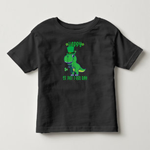 Happy St Pat Trex Day Dinosaur Toddler St Patricks T-Shirt