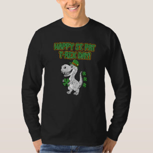 Happy St Pat Trex Day Men Women Kids St Patricks D T-Shirt