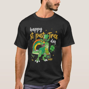 Happy St Pat Trex Day - St Patrick's Day Green Tre T-Shirt