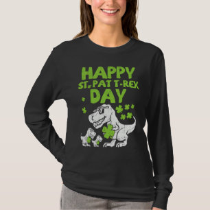 Happy St Pat Trex Day T Rex Dinosaur St Patrick's T-Shirt