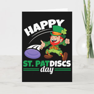 Happy St Patdiscs Patricks Day Ultimate Frisbee Di Card