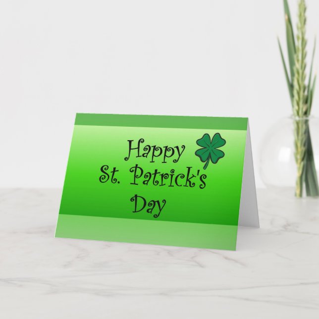 Happy St. Patrick's Day Card (Front)