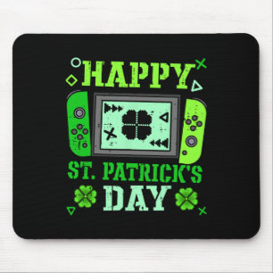 Happy St Patrick Day Lucky Gamer Paddys Gaming Boy Mouse Mat