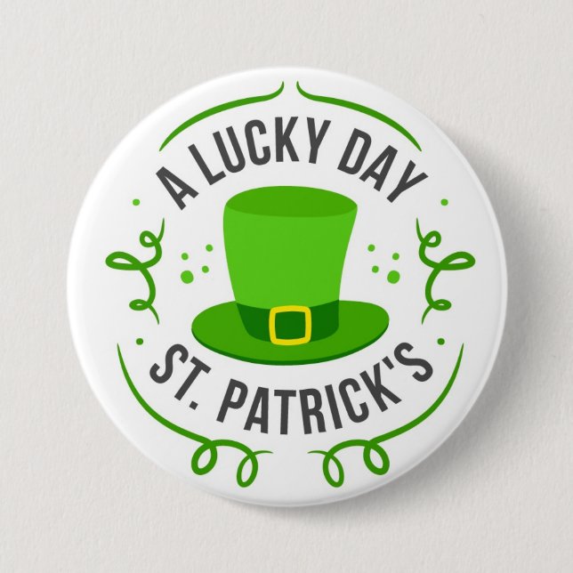 Happy St. Patrick’s Day Button (Front)
