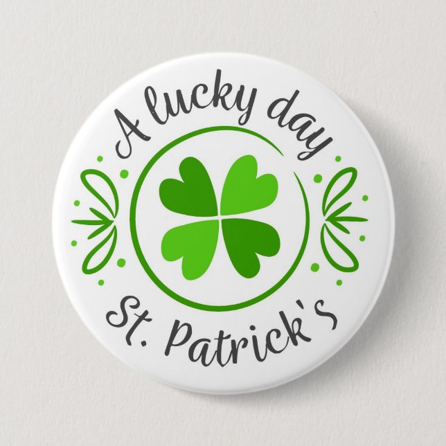Happy St. Patrick’s Day Button (Front)