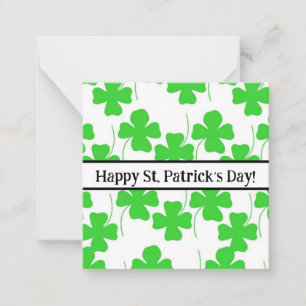 Happy st Patrick’s day cards, cute, stock up! Note Card