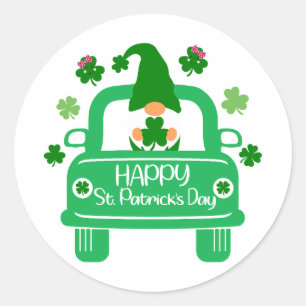 Happy St. Patrick’s Day – Celebrate the Irish Spir Classic Round Sticker