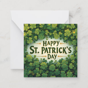 Happy St. Patrick’s Day Clover Art Card